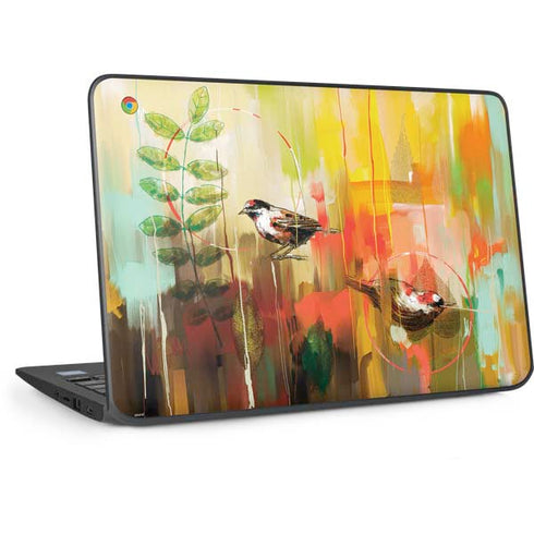 Two Little Birds HP Chromebook Skin