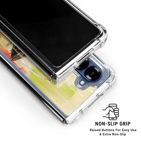 Two Little Birds Galaxy Z Fold6 Clear Case