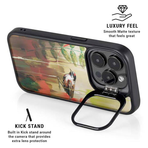 Two Little Birds iPhone 15 Pro Kickstand Case