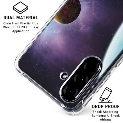 StockTrek Two Planets Born from the Same Star Galaxy A36 5G Clear Case