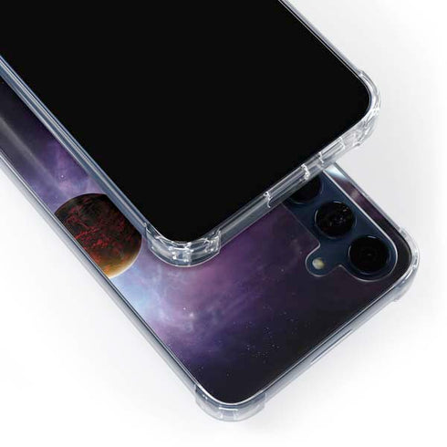 StockTrek Two Planets Born from the Same Star Galaxy A55 5G Clear Case
