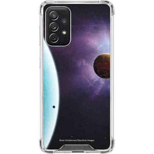 StockTrek Two Planets Born from the Same Star Galaxy A72 5G Clear Case