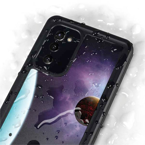 StockTrek Two Planets Born from the Same Star Galaxy Note20 5G Waterproof Case