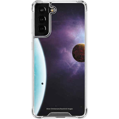 StockTrek Two Planets Born from the Same Star Galaxy S21 FE Clear Case