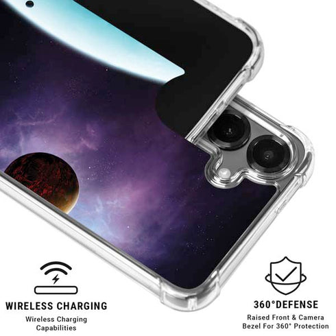 StockTrek Two Planets Born from the Same Star Galaxy S26 Clear Case
