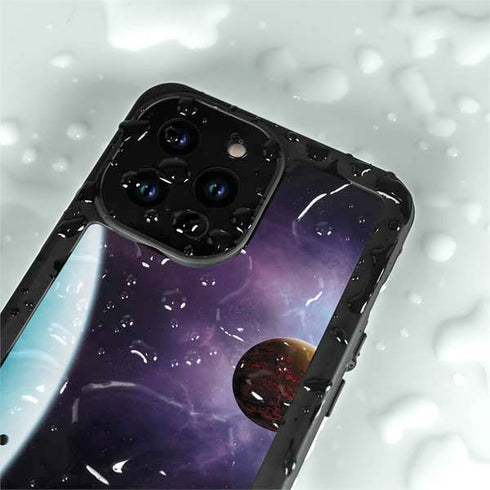 StockTrek Two Planets Born from the Same Star iPhone 14 Pro Max Waterproof Case