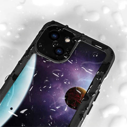 StockTrek Two Planets Born from the Same Star iPhone 15 Plus Waterproof Case