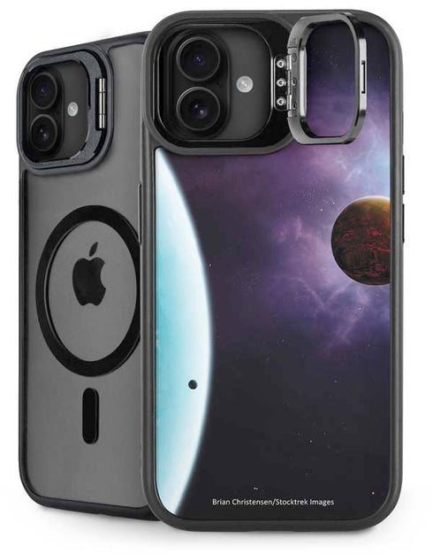 StockTrek Two Planets Born from the Same Star iPhone 16 Plus Kickstand Case