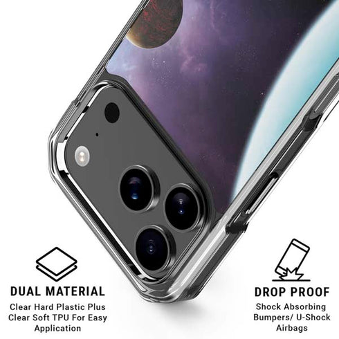 StockTrek Two Planets Born from the Same Star iPhone 18 Pro Clear Case