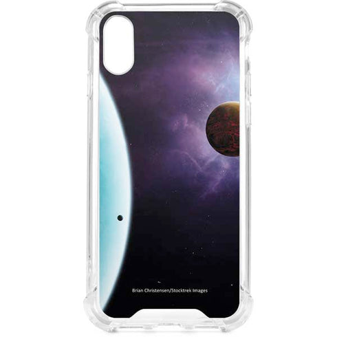StockTrek Two Planets Born from the Same Star iPhone XS Clear Case