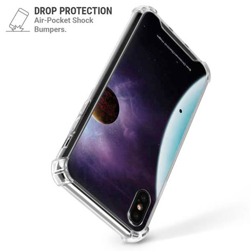 StockTrek Two Planets Born from the Same Star iPhone XS Max Clear Case