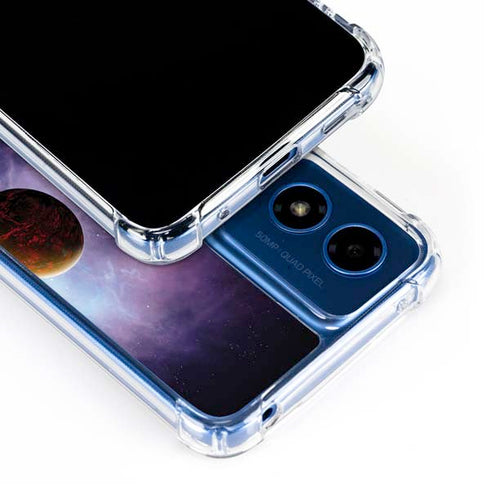 StockTrek Two Planets Born from the Same Star Moto G 5G (2024) Clear Case