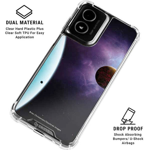 StockTrek Two Planets Born from the Same Star Moto G Power 5G (2024) Clear Case