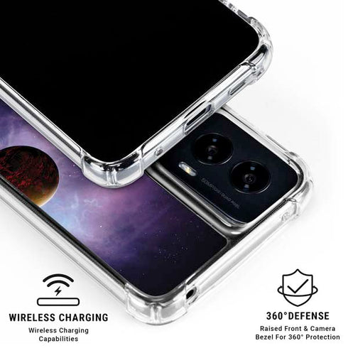 StockTrek Two Planets Born from the Same Star Moto G Power 5G (2024) Clear Case