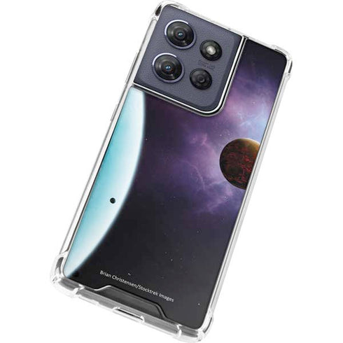 StockTrek Two Planets Born from the Same Star Moto G Power 5G (2025) Clear Case