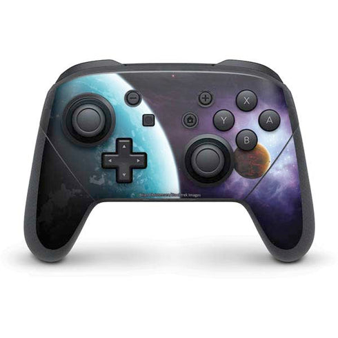 StockTrek Two Planets Born from the Same Star Nintendo Switch Pro Controller Skin