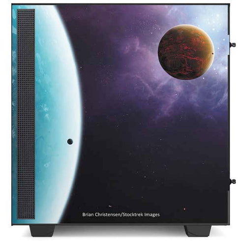 StockTrek Two Planets Born from the Same Star NZXT H510 Compact ATX Mid-Tower Case Skin