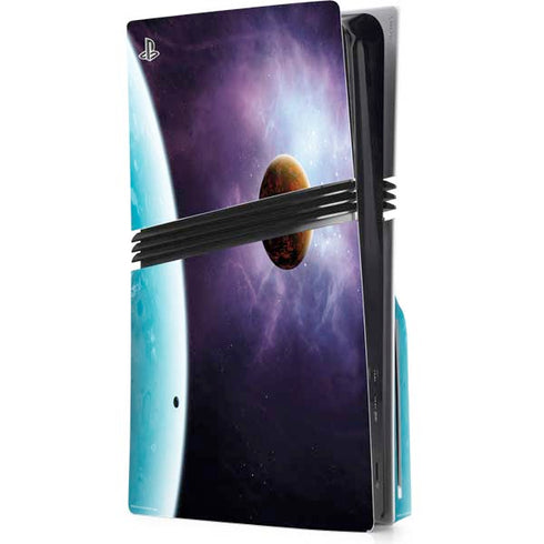StockTrek Two Planets Born from the Same Star PS5 Pro Disk Console Skin