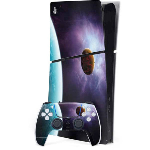 StockTrek Two Planets Born from the Same Star PS5 Slim Digital Edition Bundle Skin