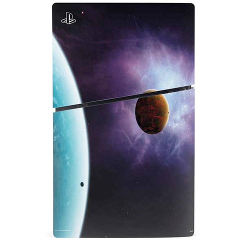 StockTrek Two Planets Born from the Same Star PS5 Slim Digital Edition Console Skin