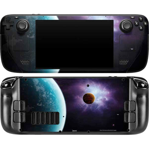 StockTrek Two Planets Born from the Same Star Steam Deck Handheld Gaming Computer OLED Skin