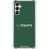 University of Miami Horizontal Mark on Green Gabb Phone 4 Clear Case