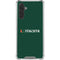 University of Miami Horizontal Mark on Green Galaxy A17 Clear Case