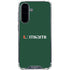 University of Miami Horizontal Mark on Green Galaxy A36 5G Clear Case