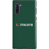 University of Miami Horizontal Mark on Green Galaxy Cases