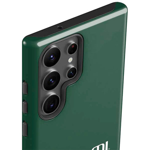 University of Miami Horizontal Mark on Green Galaxy S23 Ultra Pro Case
