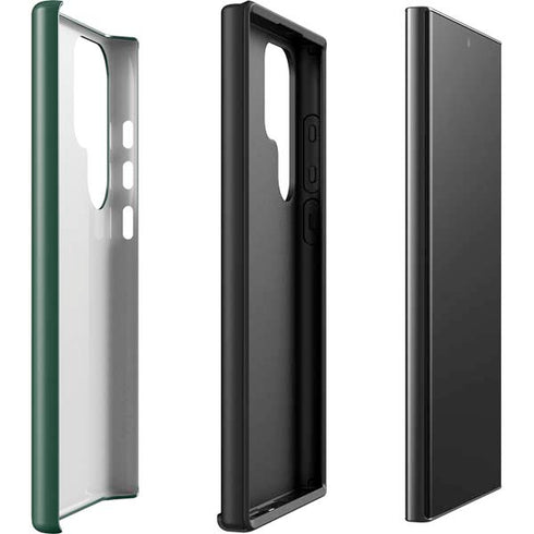 University of Miami Horizontal Mark on Green Galaxy S23 Ultra Pro Case