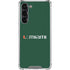 University of Miami Horizontal Mark on Green Galaxy S24 FE Clear Case