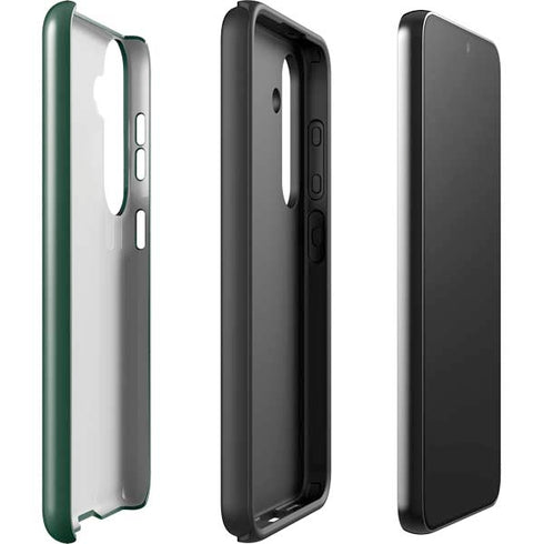 University of Miami Horizontal Mark on Green Galaxy S25 Impact Case