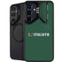 University of Miami Horizontal Mark on Green Galaxy S25 Kickstand Case