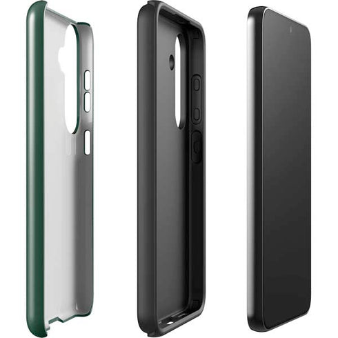 University of Miami Horizontal Mark on Green Galaxy S25 Plus Impact Case