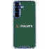 University of Miami Horizontal Mark on Green Galaxy S25 Plus Clear Case