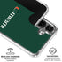 University of Miami Horizontal Mark on Green Galaxy S26 Clear Case