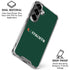 University of Miami Horizontal Mark on Green Galaxy S26 Clear Case
