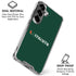 University of Miami Horizontal Mark on Green Galaxy S26 Plus Clear Case