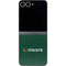 University of Miami Horizontal Mark on Green Galaxy Z Flip6 Skin