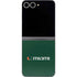 University of Miami Horizontal Mark on Green Galaxy Z Flip6 Skin