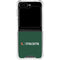 University of Miami Horizontal Mark on Green Galaxy Z Flip6 Clear Case