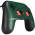 University of Miami Horizontal Mark on Green Google Stadia Controller Skin