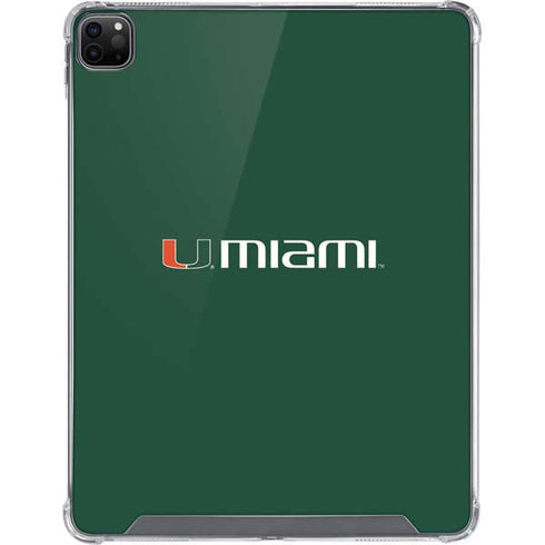 University of Miami Horizontal Mark on Green iPad Cases