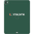 University of Miami Horizontal Mark on Green iPad Pro 13in M4 (2024) Skin