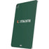 University of Miami Horizontal Mark on Green iPad Pro 13in M4 (2024) Skin