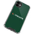 University of Miami Horizontal Mark on Green iPhone 12 Mini Clear Case