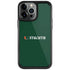 University of Miami Horizontal Mark on Green iPhone Cases