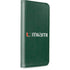 University of Miami Horizontal Mark on Green iPhone 15 Plus Folio Case