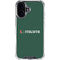 University of Miami Horizontal Mark on Green iPhone 16 Plus Clear Case